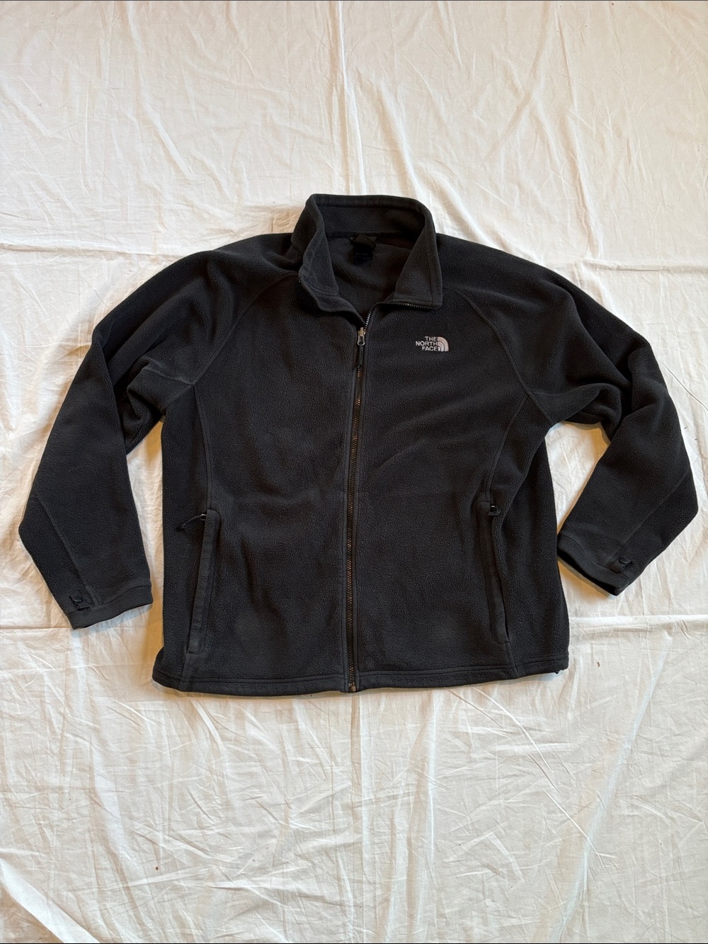 North Face Full Zip Fleece Jacket Men’s XL Black